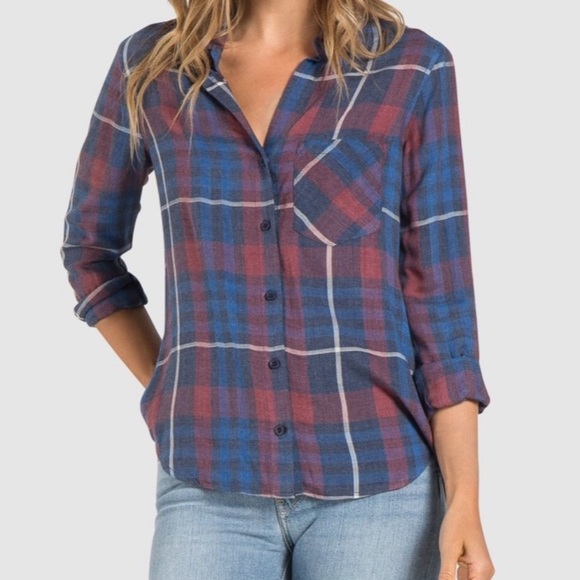 Anthropologie Tops - Cloth & Stone | Aurora Plaid Button Down Shirt